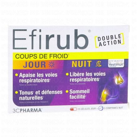 3C PHARMA Efirub - Jour/Nuit x15 Comprimés