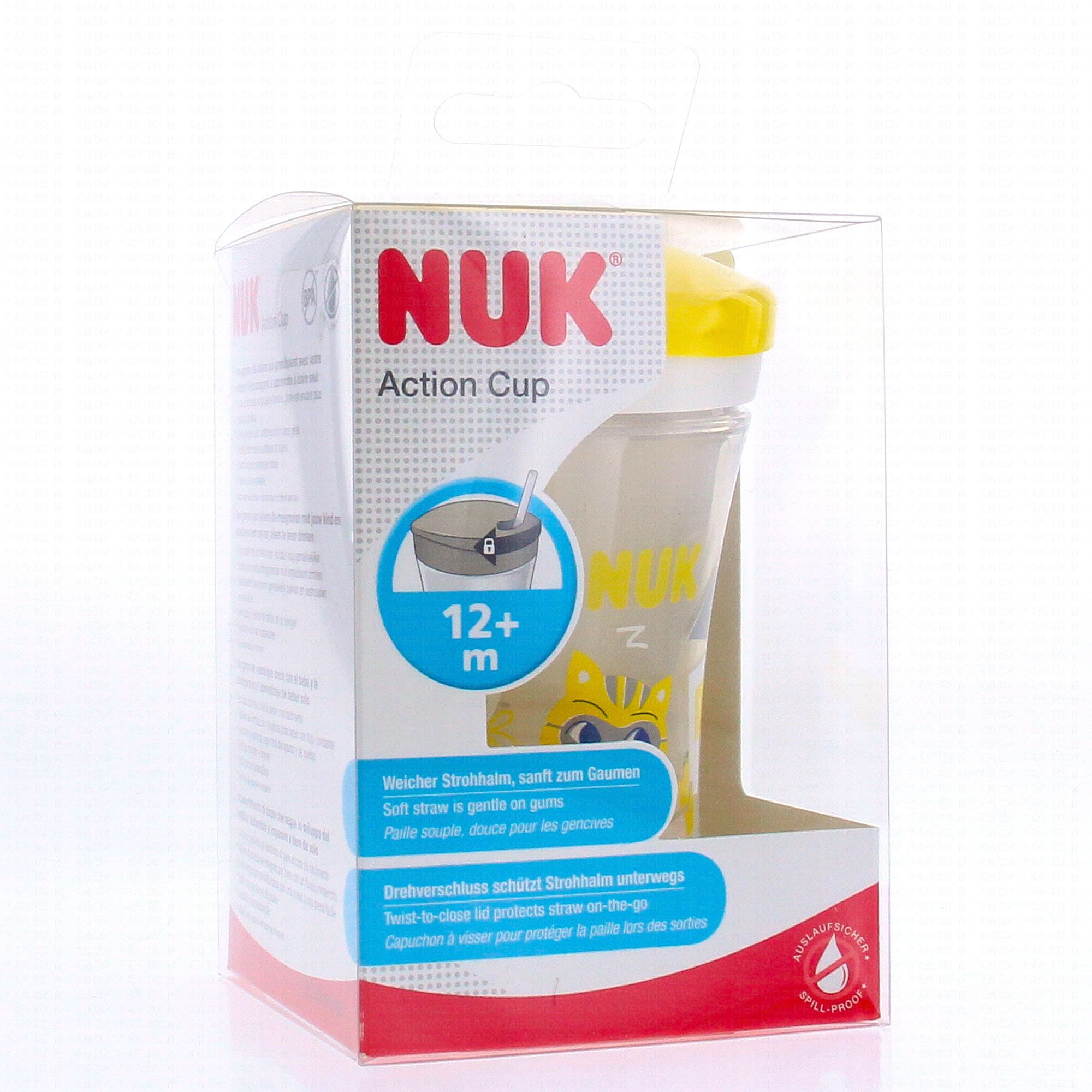 Nuk Action Cup - Tasse apprentissage +12 mois jaune 230ml - Parapharmacie  Prado Mermoz