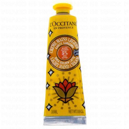 L'OCCITANE Cr&egrave;me Mains L&eacute;g&egrave;re Karit&eacute; Curcuma (30ml)