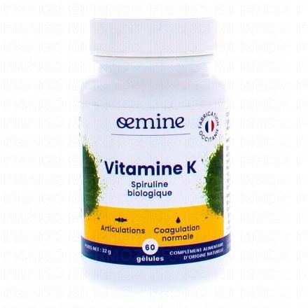 OEMINE K spiruline biologique x60 gélules