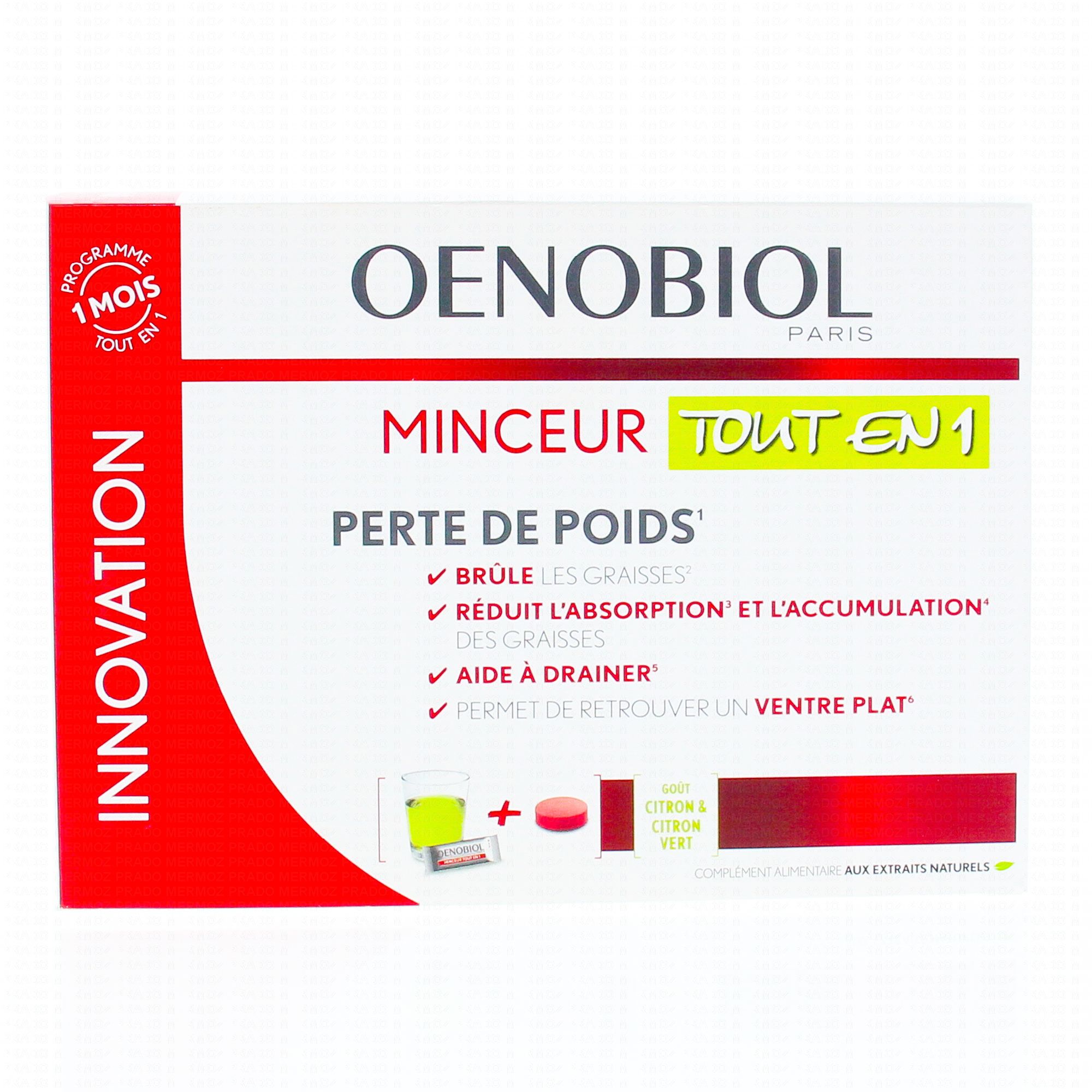 Oenobiol Minceur Tout En 1 30 Sticks 60 Comprimés Parapharmacie En