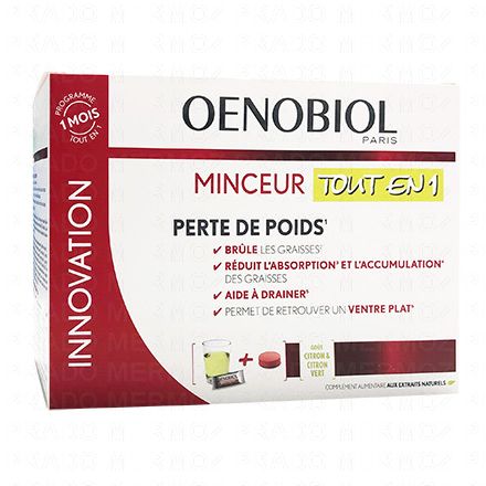 OENOBIOL Minceur tout en 1: 30 sticks + 60 comprimés