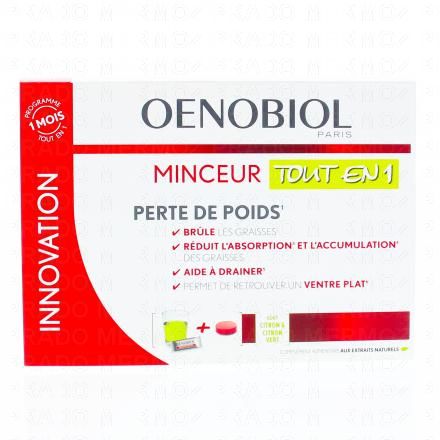 OENOBIOL Minceur tout en 1 goût citron & citron vert 30 sticks + 60 comprimés