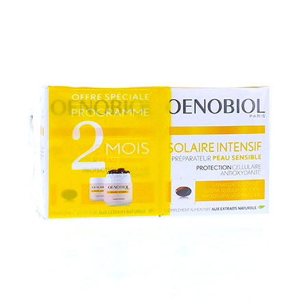 OENOBIOL Solaire intensif préparateur peau sensible (lot de 2 x 30 capsules)