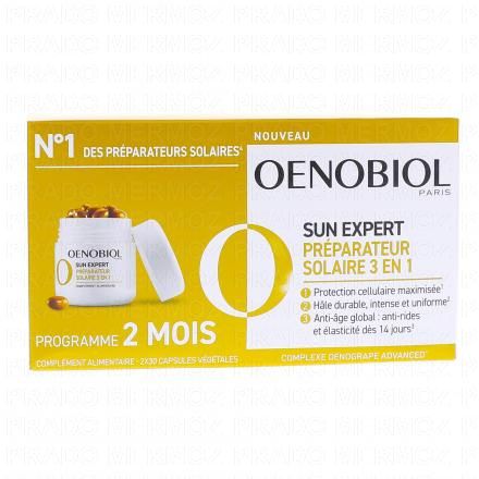 OENOBIOL Sun Expert - Préparateur Solaire 3en1 Triple action 2x30 capsules