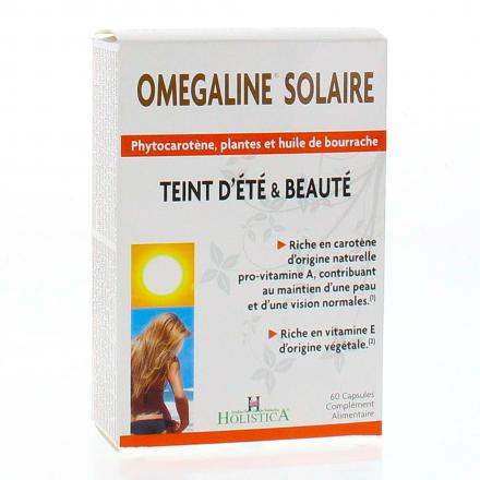 HOLISTICA OMEGALINE Solaire teint d'été & beauté capsules x 60