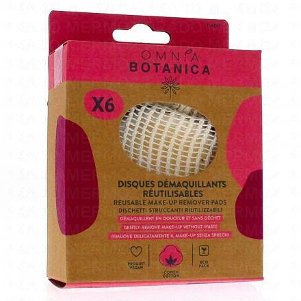 OMNIA BOTANICA Disques démaquillants x6