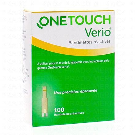 ONETOUCH Verio - Bandelettes r&eacute;actives x100