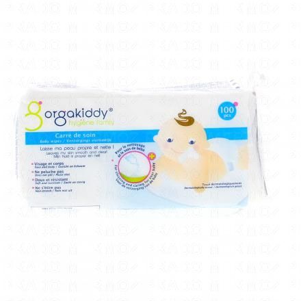 ORGAKIDDY Carrés de soin bébéx100