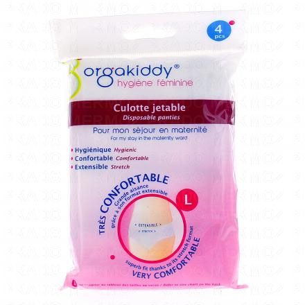 ORGAKIDDY Culotte jetable maternité x4 (taille l)