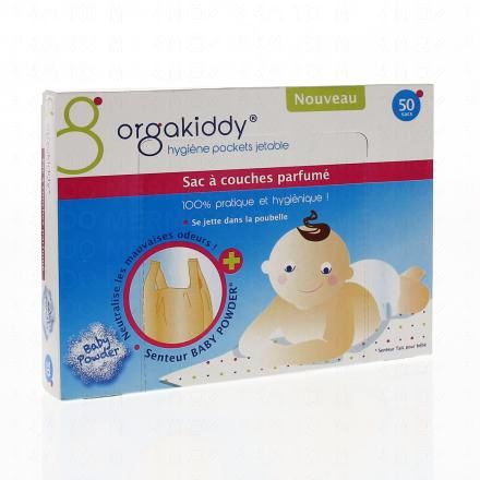 Sac à couches parfumé senteur Baby powder paquet de 50 sacs 2