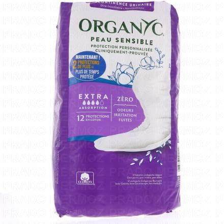 ORGANYC Serviette Fuites Urinaires peau sensible x20 (extra 4 gouttes)