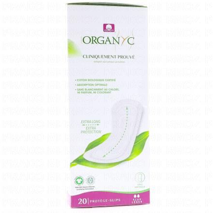 ORGANYC Prot&egrave;ge slips extra long x20