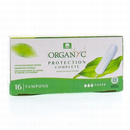 ORGANYC Tampon Super sans applicateur bio x16