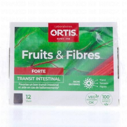 ORTIS Fruits & Fibres Forte Transit Intestinal (boîte de 12 cubes)