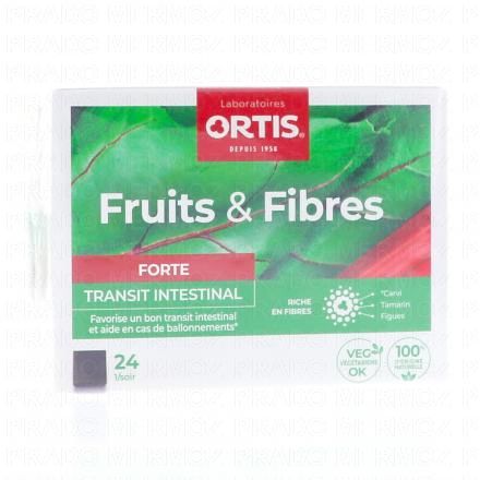 ORTIS Fruits & Fibres forte transit intestinal (boîte de 24 cubes)