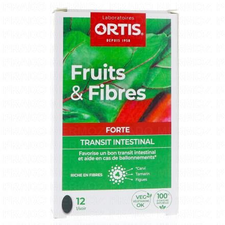 ORTIS Fruits & fibres forte transit intestinal (12 comprim&eacute;s)