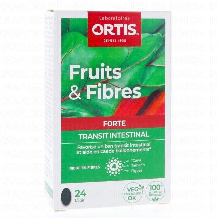 ORTIS Fruits & fibres forte transit intestinal (24 comprim&eacute;s)