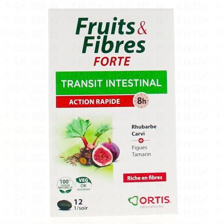 ORTIS Fruits & fibres forte transit intestinal (12 comprimés)