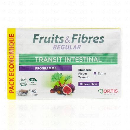 ORTIS Fruits & fibres transit cubes à mâcher (boîte de 45 cubes)