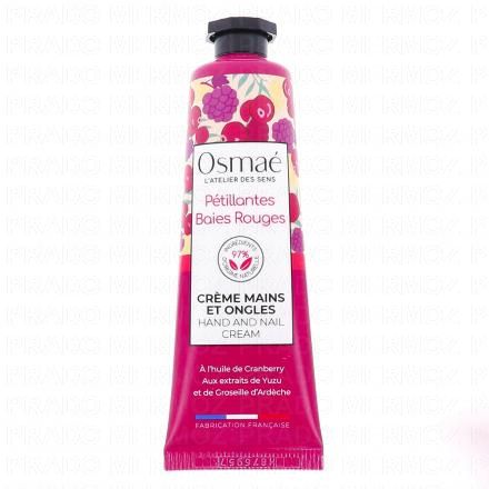 OSMAE Crème Mains et Ongles Pétillantes Baies Rouges 30ml