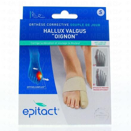 EPITACT Orthèse corrective de l'hallux valgus oignon (taille s (20 à 21,5 cm))