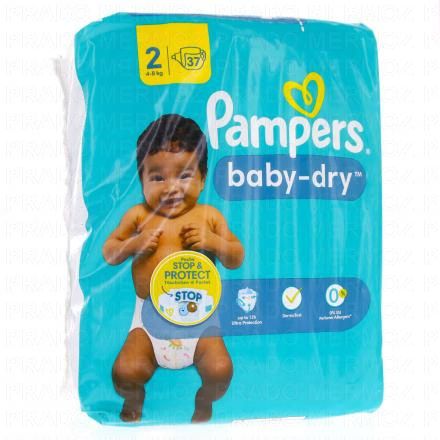 PAMPERS Baby dry 12h Taille 2 (37 couches)