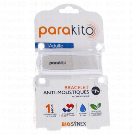 PARAKITO Bracelet Anti moustiques Adulte (blanc)