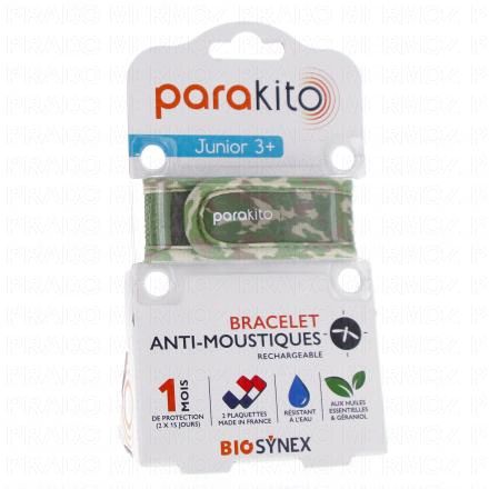 PARAKITO Bracelet Anti moustiques Junior 3+ (camouflage)