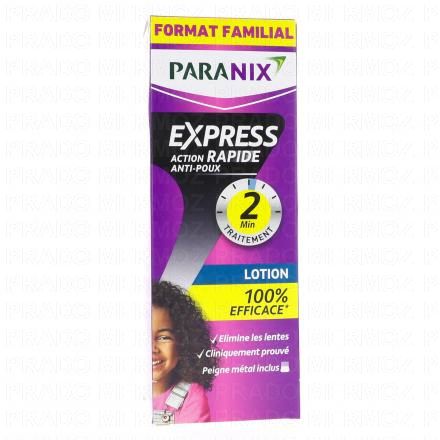 PARANIX Extrat fort Lotion Anti poux et lentes (flacon 200ml + 30% offert + peigne)