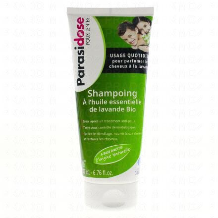 PARASIDOSE Poux-Lentes shampooing à l'huile essentielle de Lavande bio tube 200ml