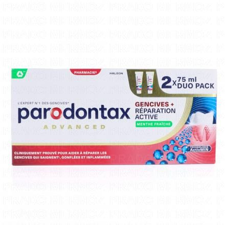PARODONTAX Dentifrice Réparation Active Gencives (lot de 2 tubes 75ml)