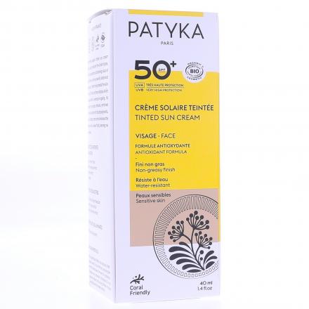 PATYKA Crème Solaire Teintée Visage SPF50+ bio 40ml
