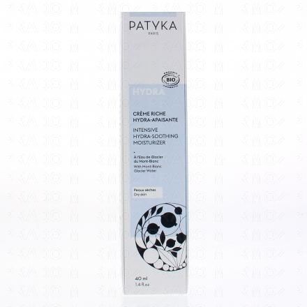 PATYKA Hydra Crème riche Hydra-apaisante bio 40ml