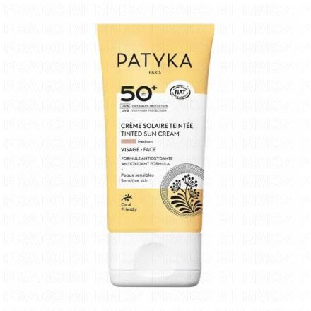 PATYKA Solaire Cr&egrave;me Solaire Teint&eacute;e SPF50+ M&eacute;dium Bio 40ml