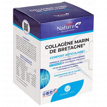 PHARM NATURE MICRONUTRITION Collagène marin de Bretagne pot 450g