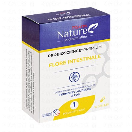 PHARM NATURE MICRONUTRITION Probioscience premium 1 Flore Intestinale 30 gélules
