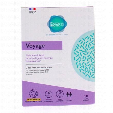 PHARMABIOTIC Voyage 15 gélules