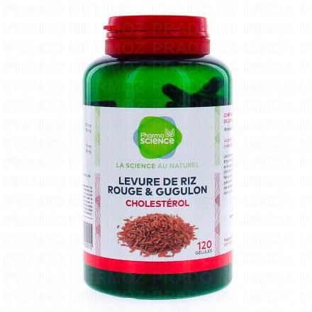 PHARMASCIENCE Cholestérol- Levure de riz rouge & Gugulon 120 gélules