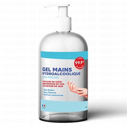 PHARMASCIENCE Gel Mains Hydroalcoolique (500ml)