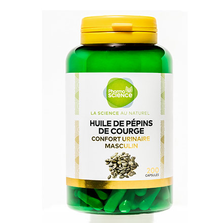 PHARMASCIENCE Tonus - Huile de Pépins de Courge 200 capsules