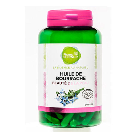 PHARMASCIENCE Beauté- Huile de bourrache 120 capsules