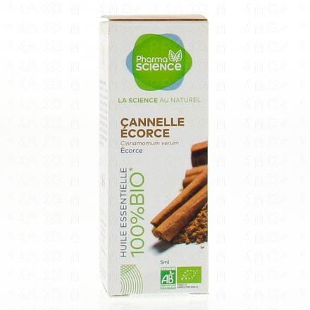 PHARMASCIENCE Huile essentielle d'écorce de Cannelle bio flacon 5 ml