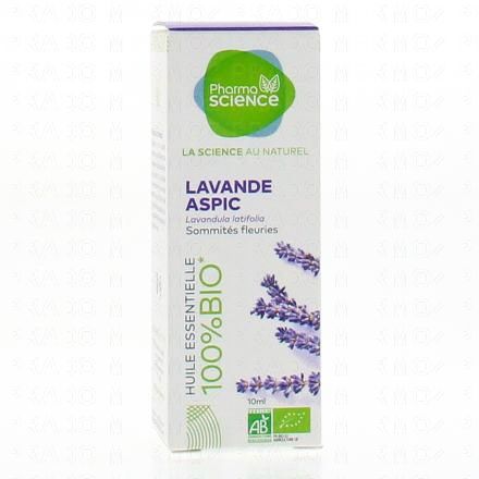 PHARMASCIENCE Huile essentielle de Lavande Aspic bio flacon 10 ml