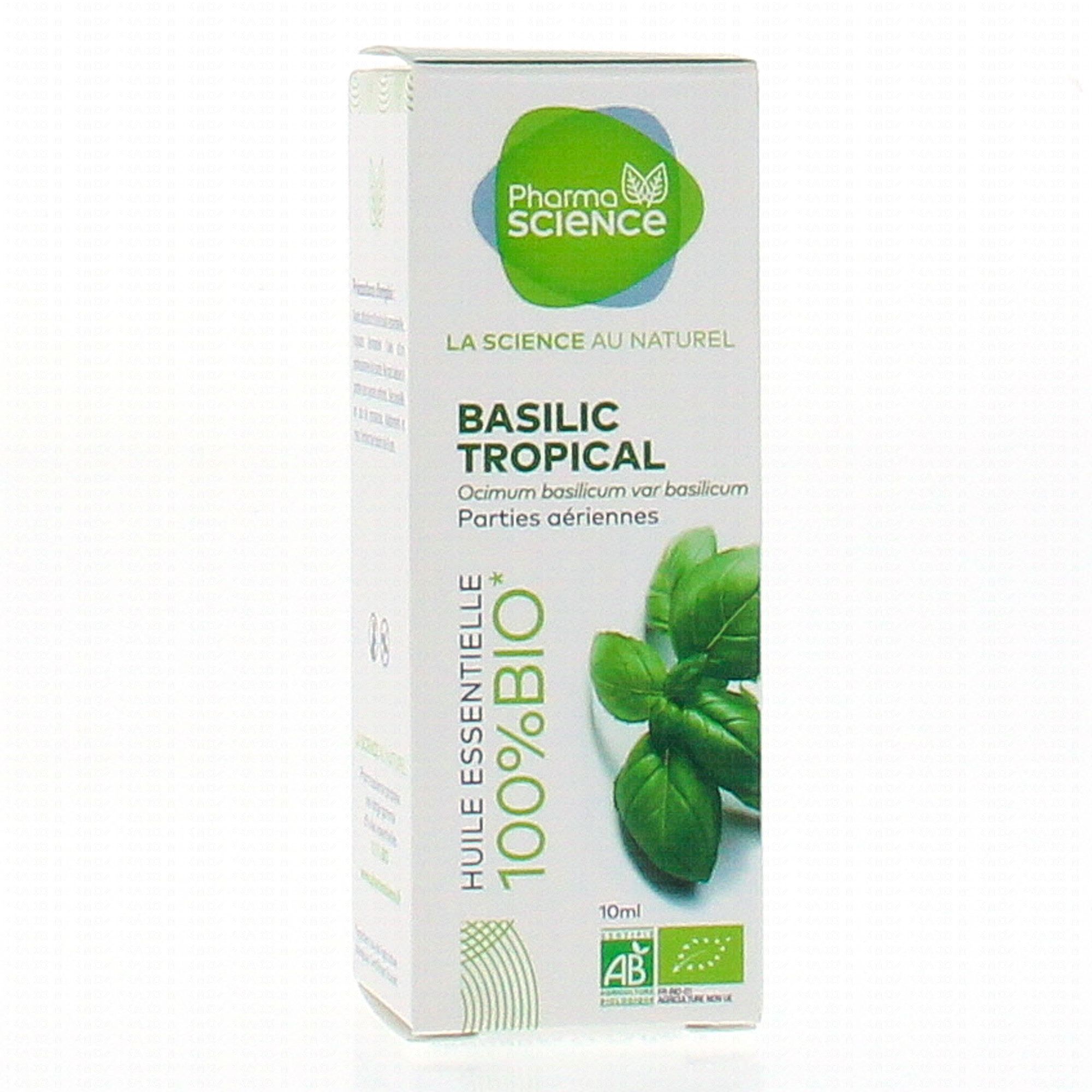 Basilic Huile essentielle bio alimentaire pour la cuisine