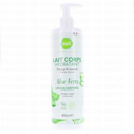 PHARMASCIENCE Lait Corps Hydratant Aloe Vera 400ml