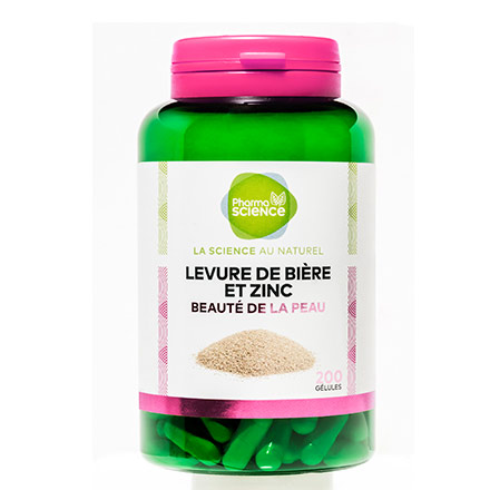 PHARMASCIENCE Beauté - Levure de Bière et Zinc 200 gélules