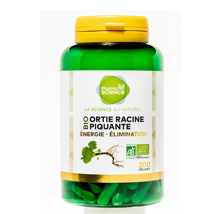 PHARMASCIENCE Tonus - Ortie racine piquante bio 200 gélules