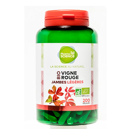 PHARMASCIENCE Circulation - Vigne Rouge Bio 200 gélules