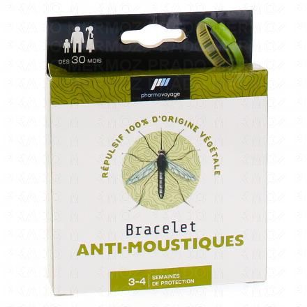 Bracelet anti-moustiques couleur kaki 2